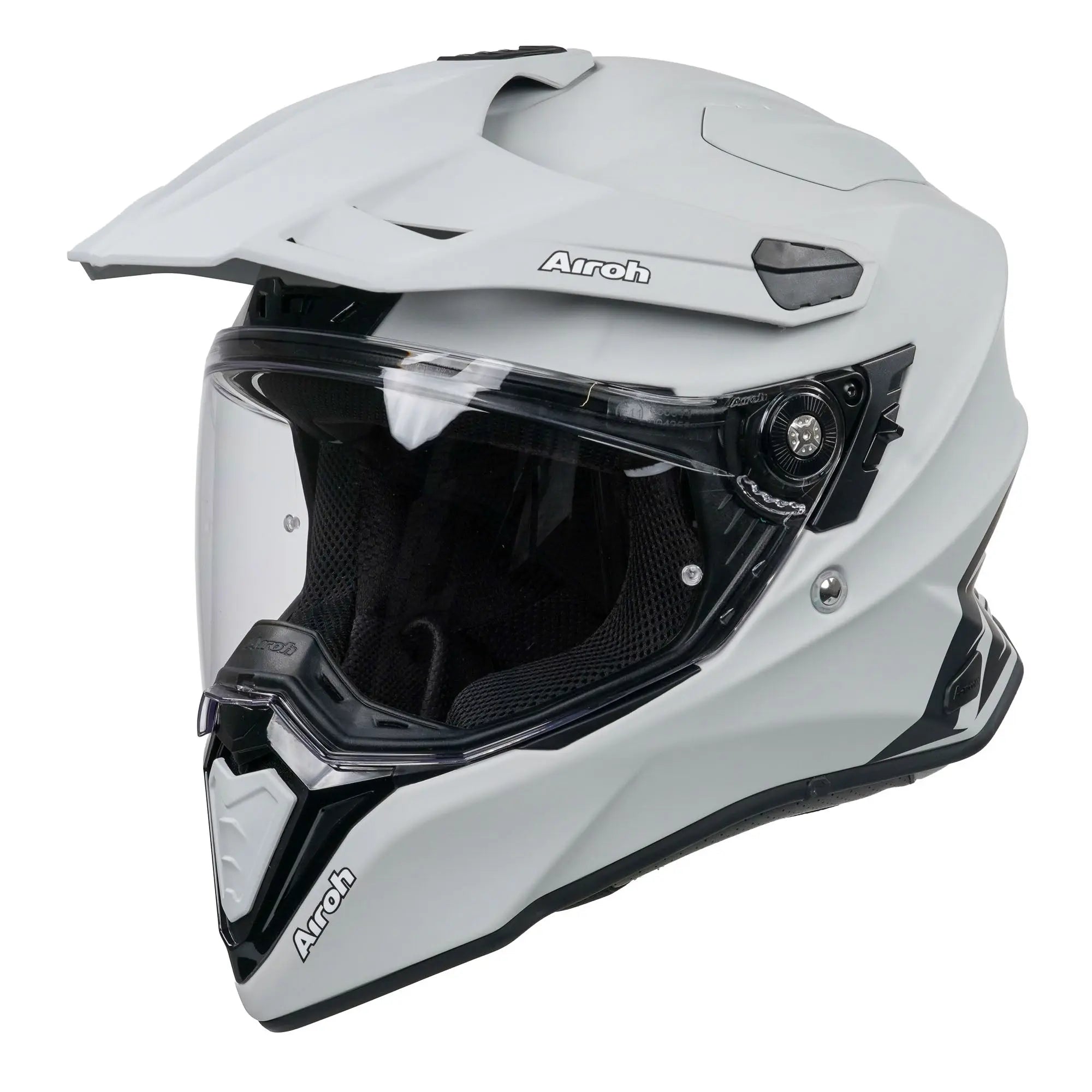 Airoh Commander Adventure Motorcycle Helmet - Matt Concrete Grey - Durable & Lightweight for Off-Road Riding & Adventure Tours