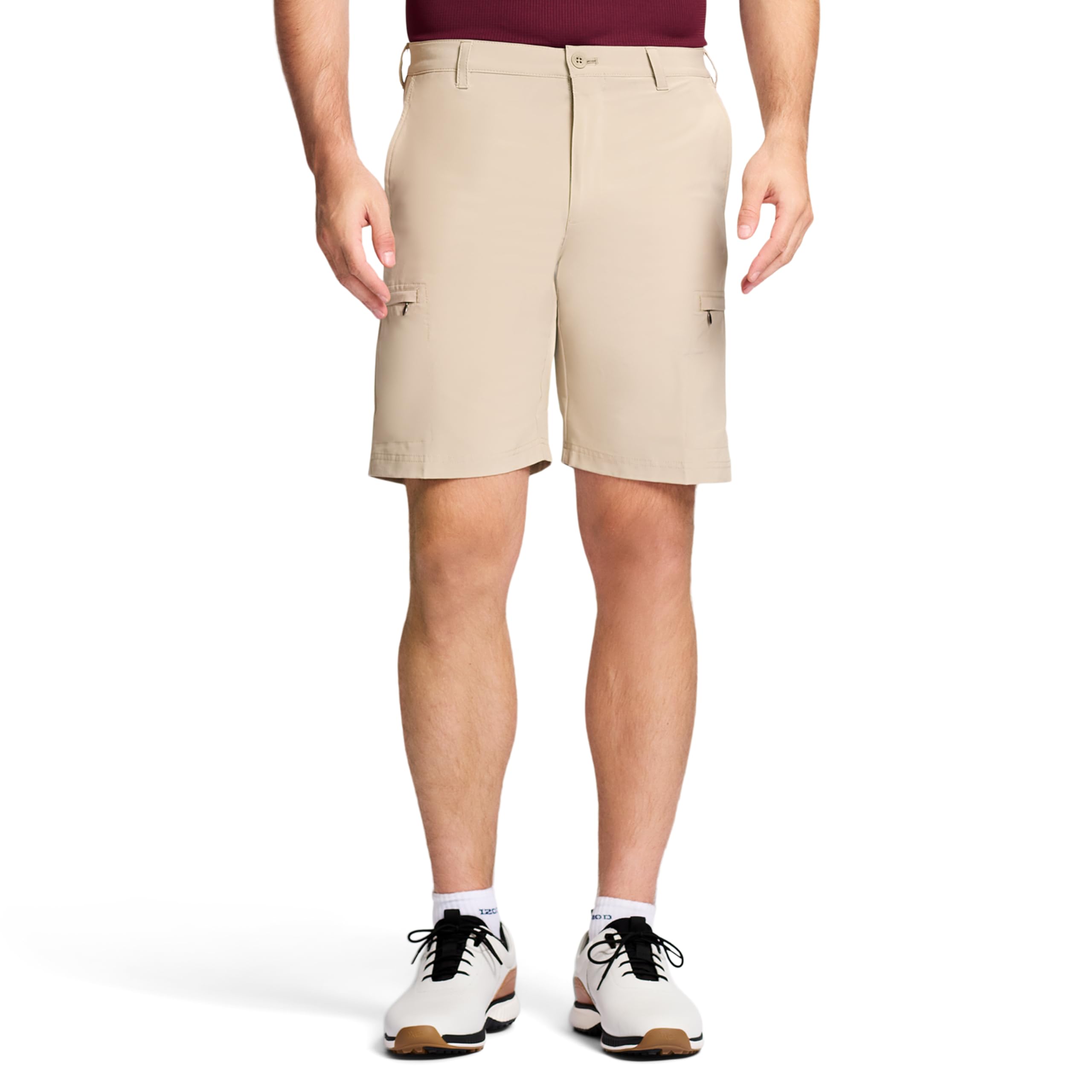 IZOD Men's Golf Swing Flex Stretch Cargo Shorts - Comfortable Stretch Fabric for Golf & Casual Wear - Perfect for Golfing, Outdoor Activities & Summer Vacations