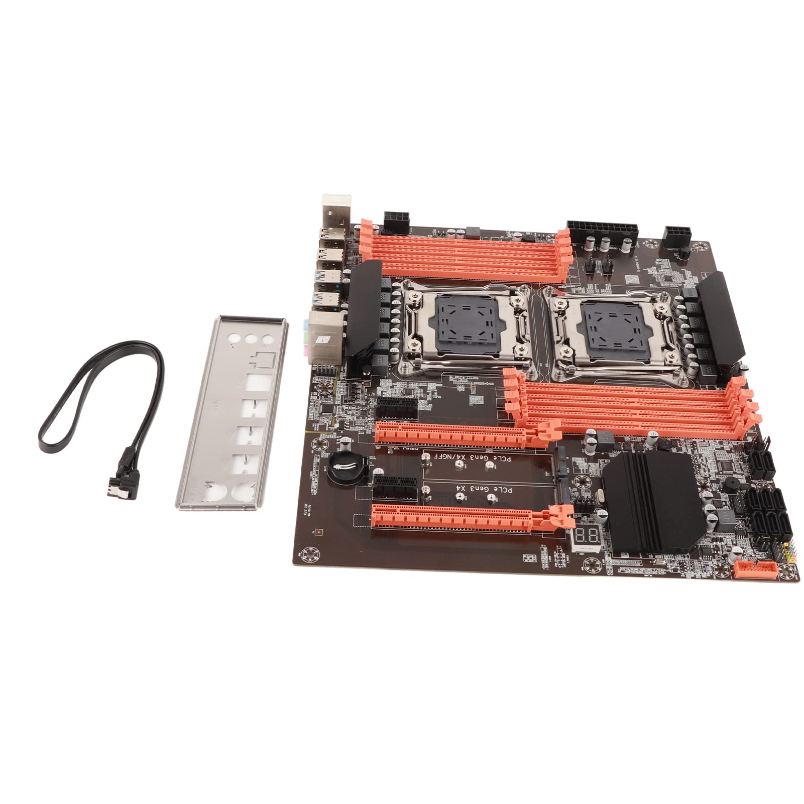 Akozon X99 Motherboard - Dual Socket LGA 2011-3, DDR4 Support, M.2 & SATA Ports, USB 3.0 - Ideal for Gaming PCs, Workstations & Content Creation Studios