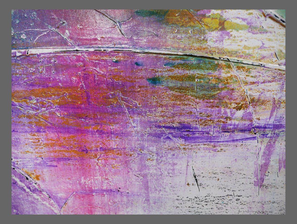 100cm x 100cm Abstract Grunge Jewel Purple Canvas Art Painting - Perfect for Modern Living Room, Bedroom or Office Wall Decor