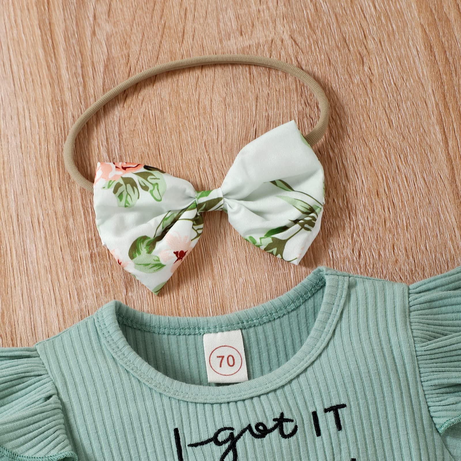 Christmas Baby Girl Outfit - Long Sleeve Floral Romper Dress & Bodysuit | Infant Fall Clothes | Perfect for Holiday Photos, Family Gatherings & Seasonal Celebrations