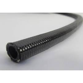 12AN PTFE Lined Stainless Steel Braided Hose - 20 Feet, Black (6000 Series) - High Performance Fuel/Oil/Coolant Hose for Automotive, Marine & Industrial Applications