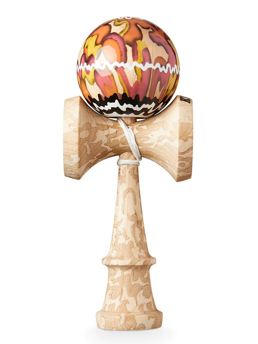 Krom Naked Plasticity Apex Kendama - Premium Japanese Skill Toy for Beginners & Pros - Perfect for Stress Relief, Hand-Eye Coordination & Fun Outdoor Play