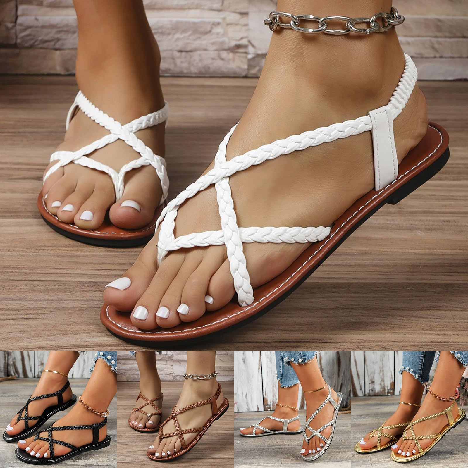 Women's Comfortable Walking Sandals with Arch Support - Orthopedic Dressy Summer Sandals for Beach, Travel & Casual Wear - Supportive Flip Flops for All-Day Comfort