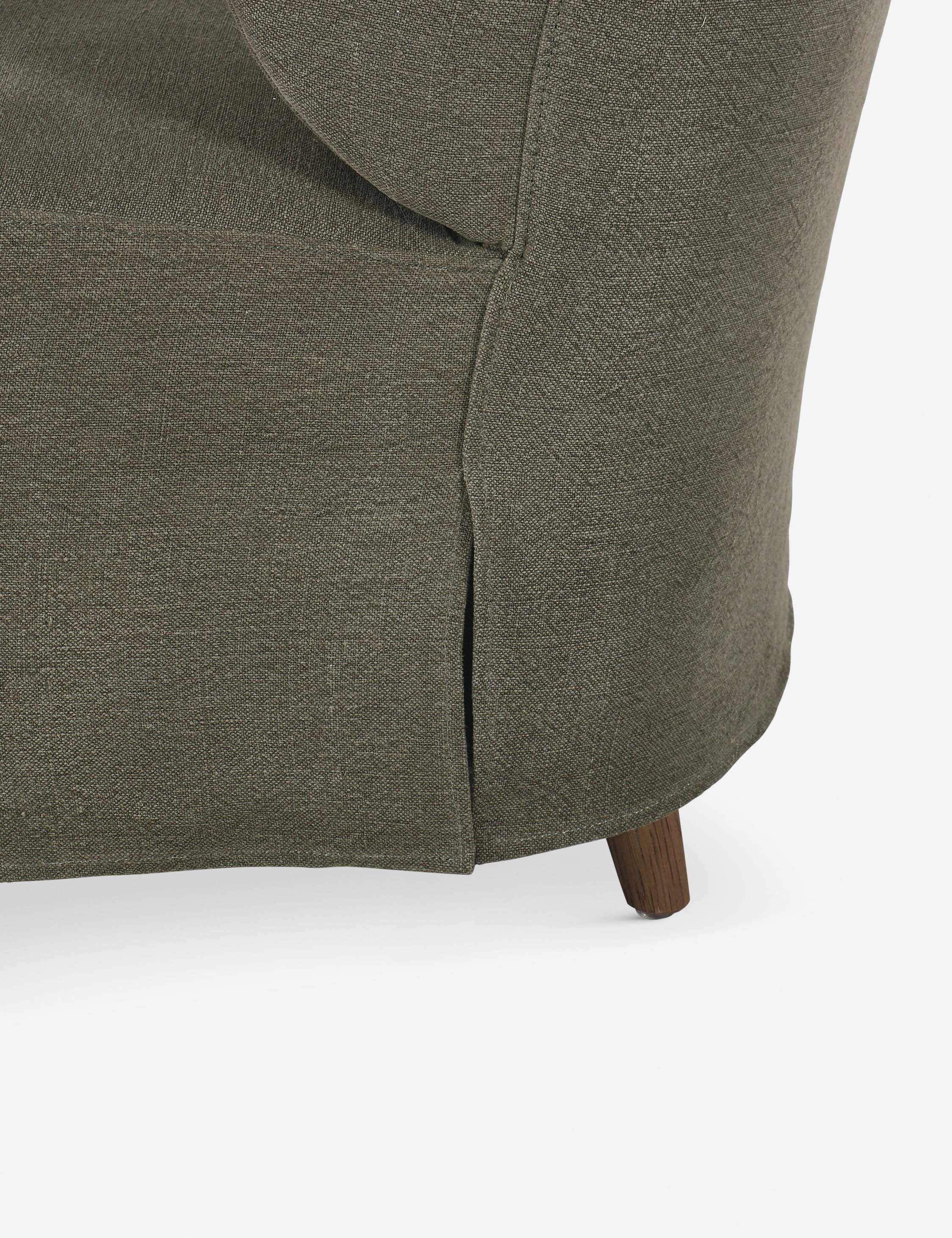 Brently Accent Chair by Amber Lewis x Four Hands - Modern Upholstered Lounge Chair for Living Room, Bedroom & Office Decor - Perfect for Reading Nook or Cozy Corner