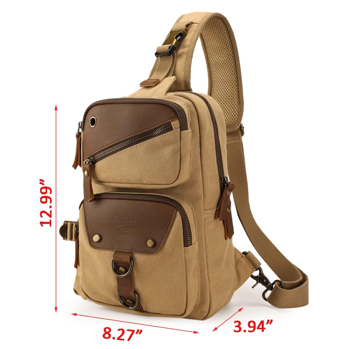 XINCADA Sling Bag for Men & Women - Crossbody Shoulder Bag, Small Travel Backpack, Chest Pack & Messenger Bag - Perfect for Hiking, Commuting & Daily Use