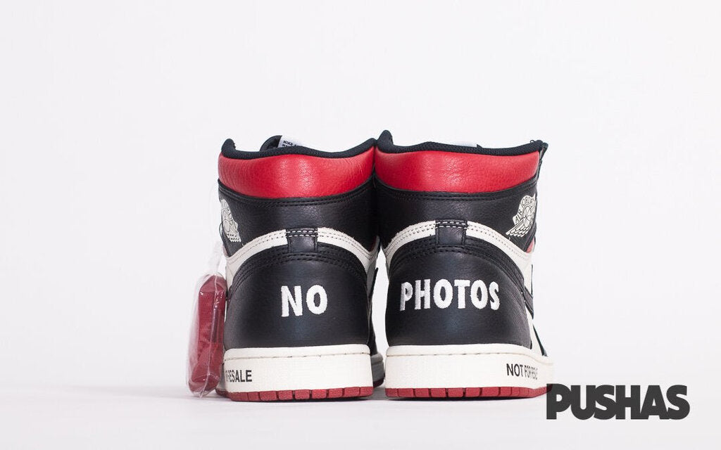 Air Jordan 1 'Not For Resale' Varsity Red Sneakers - New Authentic Basketball Shoes for Men - Perfect for Streetwear & Sneaker Collection