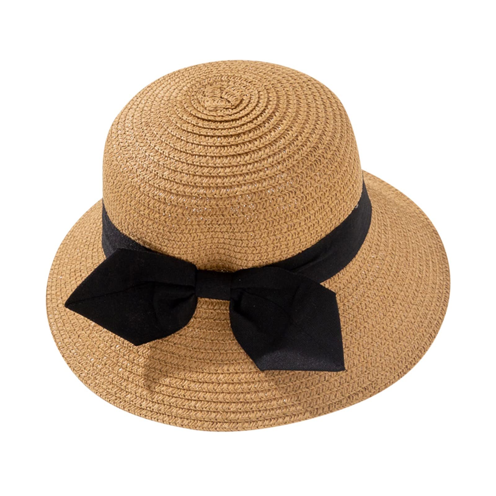 Women's Bow Visor Sun Hat - Foldable Wide Brim Summer Hat for Vacation, Travel & Outdoor Activities - UV Protection Beach Hat for Women - Large Size Sun Hat for Hiking, Gardening & Poolside Relaxation