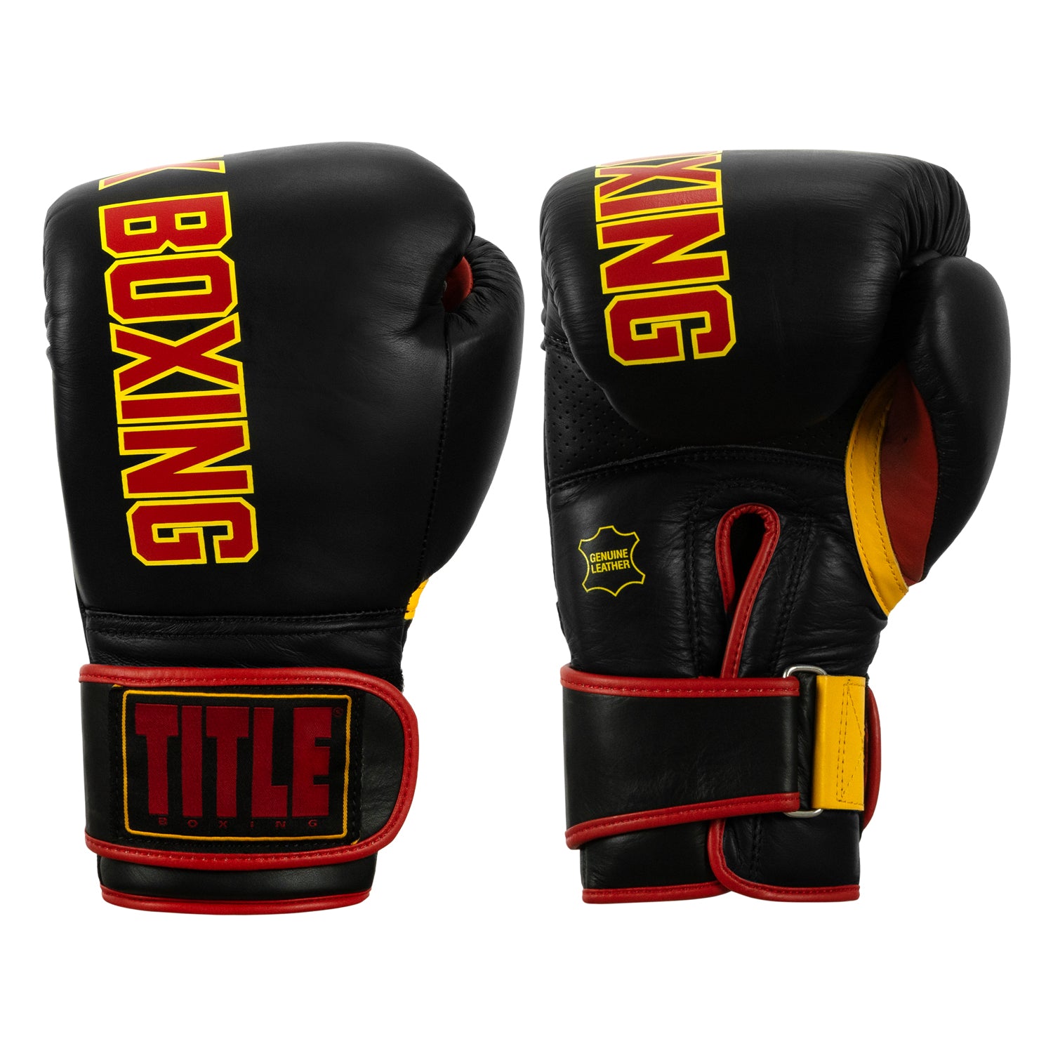 KRONK Boxing Gym Leather Punching Bag Gloves - Premium Training Gloves for Boxing, MMA, Muay Thai & Fitness Workouts