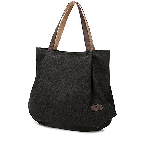 Stylish Vintage Canvas Tote Bag for Women - Durable Shopper & Shoulder Bag for School, Work, Travel & Shopping | Perfect for Daily Commute, Beach Trips & Grocery Hauls