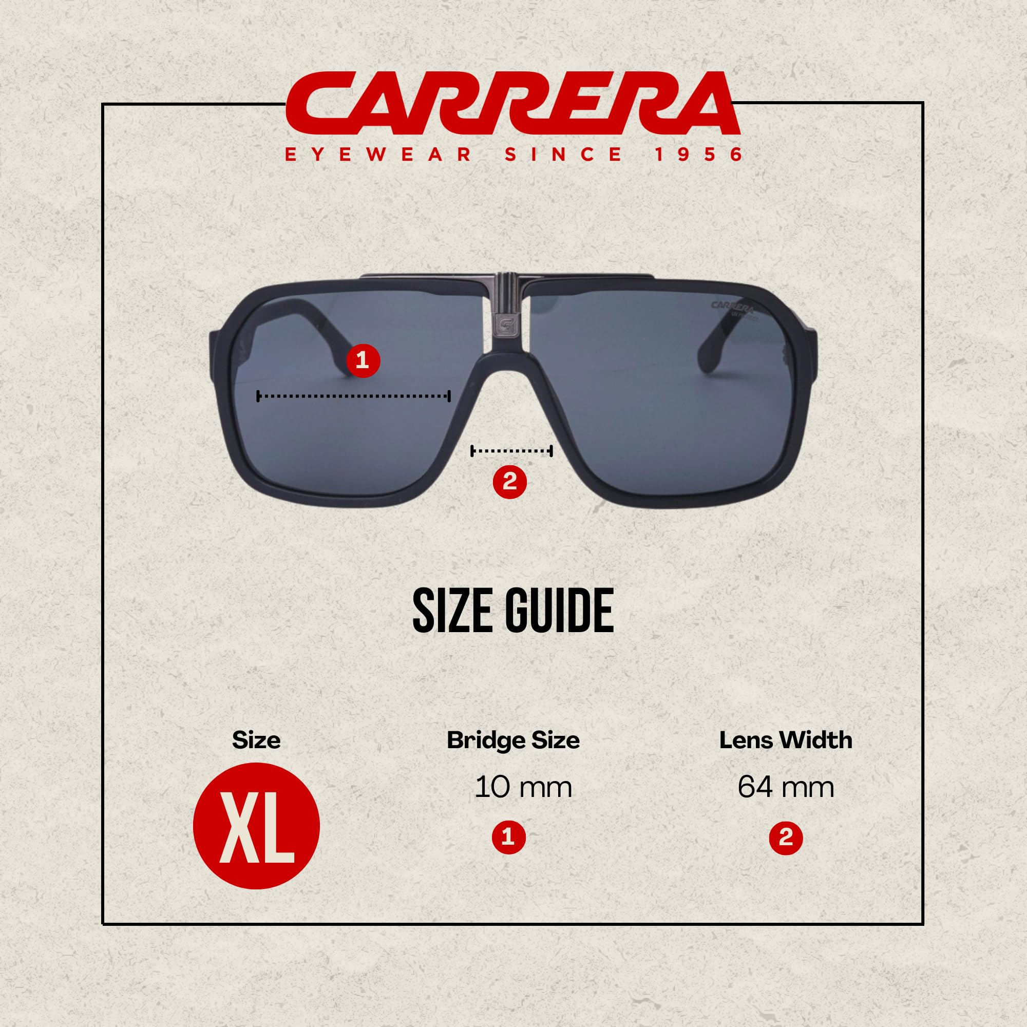 Carrera CA1014/S Square Sunglasses for Men – Polarized UV Protection + iWear Eyewear Kit Bundle | Stylish Driving, Outdoor & Fashion Accessories