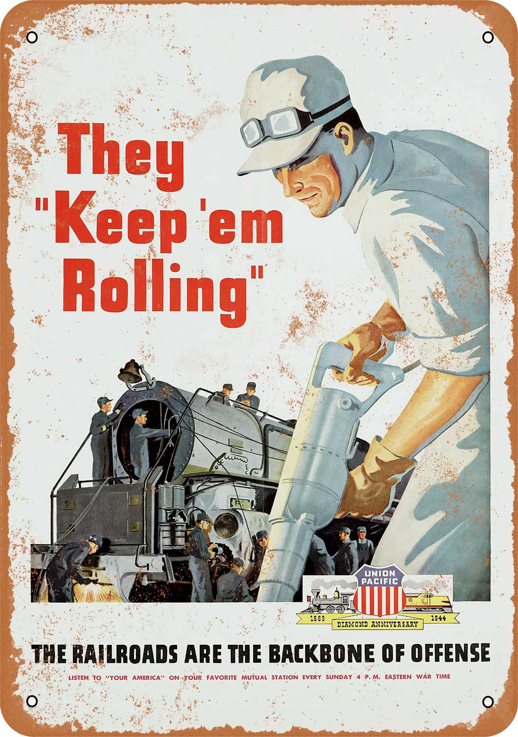 Vintage 1943 Union Pacific Railroad 