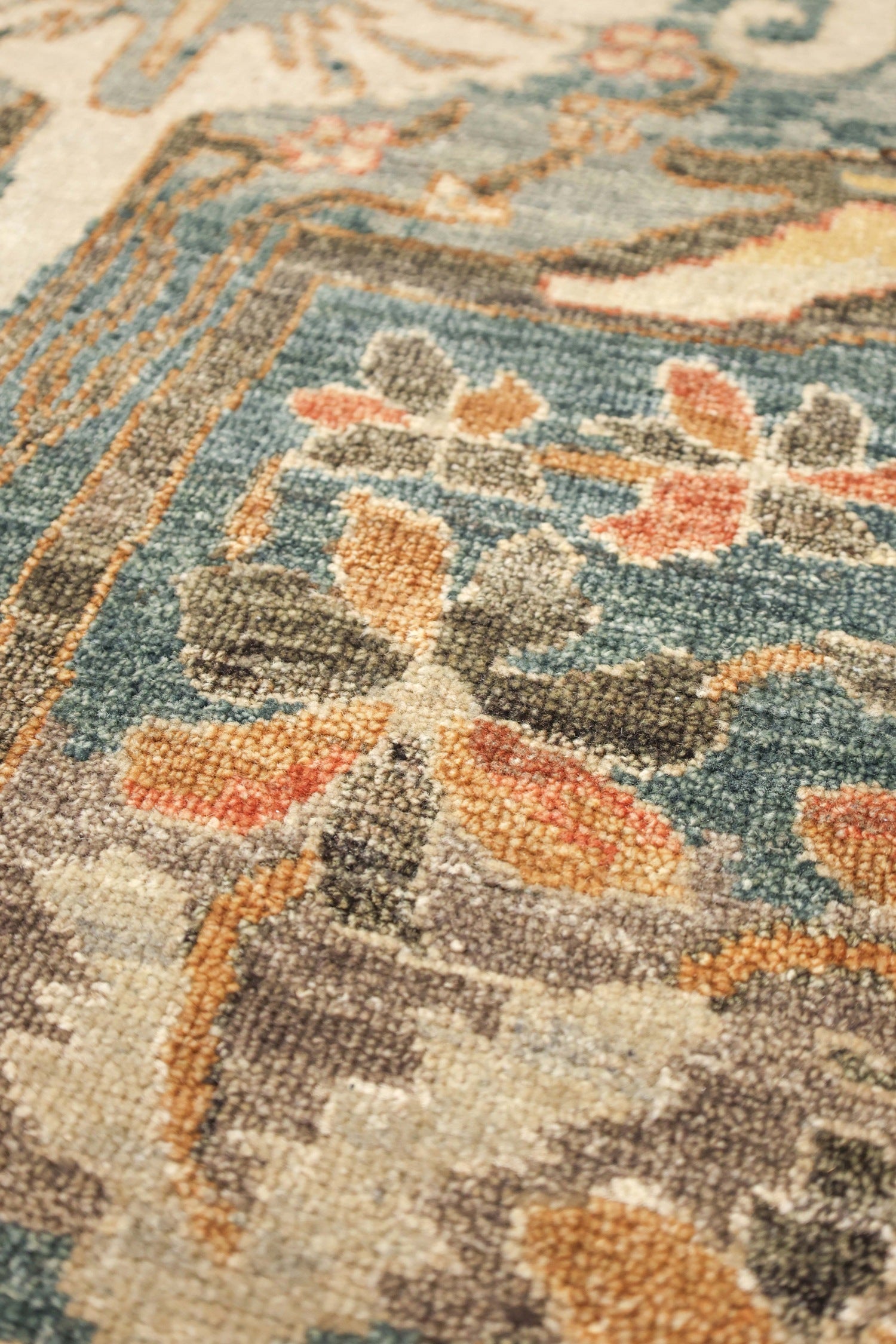 Handwoven Arabesque Bijar Tribal Rug J77083 - Authentic Persian Carpet for Living Room, Bedroom & Home Decor