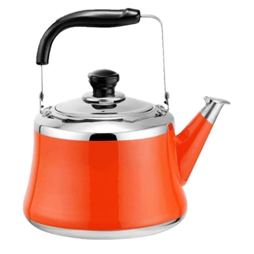 Stainless Steel Whistling Tea Kettle - Mirror Finish Stovetop Teapot with Folding Handle, Fast Boiling for Home & Office Use | Perfect for Tea Lovers, Camping & Emergency Preparedness