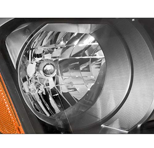 2012-2015 Honda Pilot Replacement Headlights - Black Housing with 6