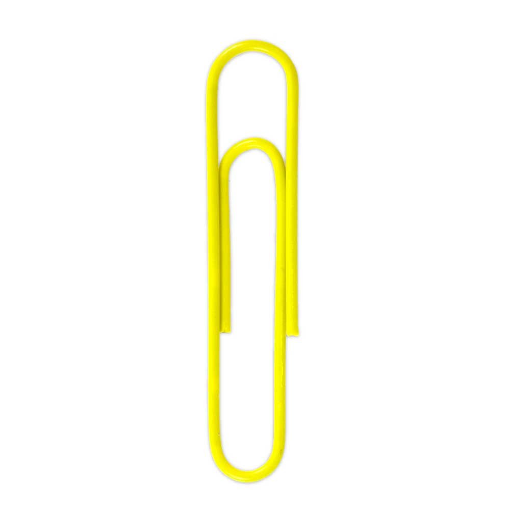 JAM PAPER Office Clip Assortment - 4-Piece Set with Binder Clips, Round Paper Clips & Regular/Jumbo Paper Clips in Yellow - Perfect for Organizing Documents, School Supplies & Office Work