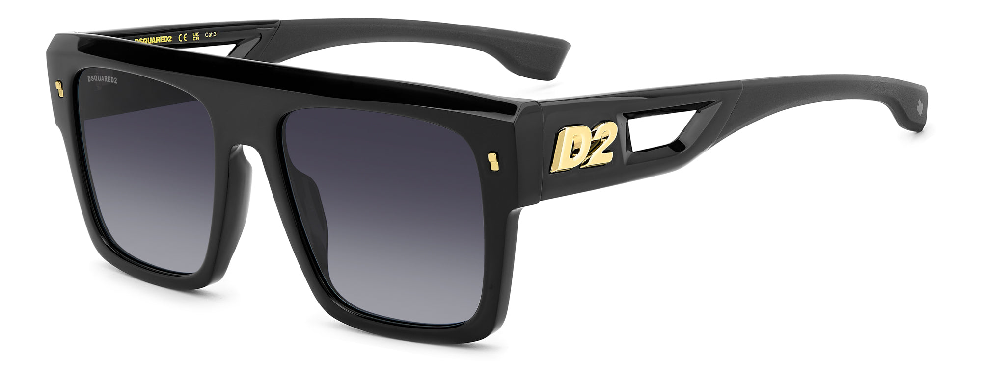 DSQUARED2 D2 0127/S Sunglasses - Polarized UV Protection Aviator Style for Men & Women | Perfect for Driving, Beach & Outdoor Activities