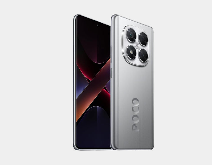 Xiaomi Poco X7 5G Smartphone 256GB ROM 8GB RAM Dual SIM GSM Unlocked - Silver | Fast Performance for Gaming, Streaming & Productivity
