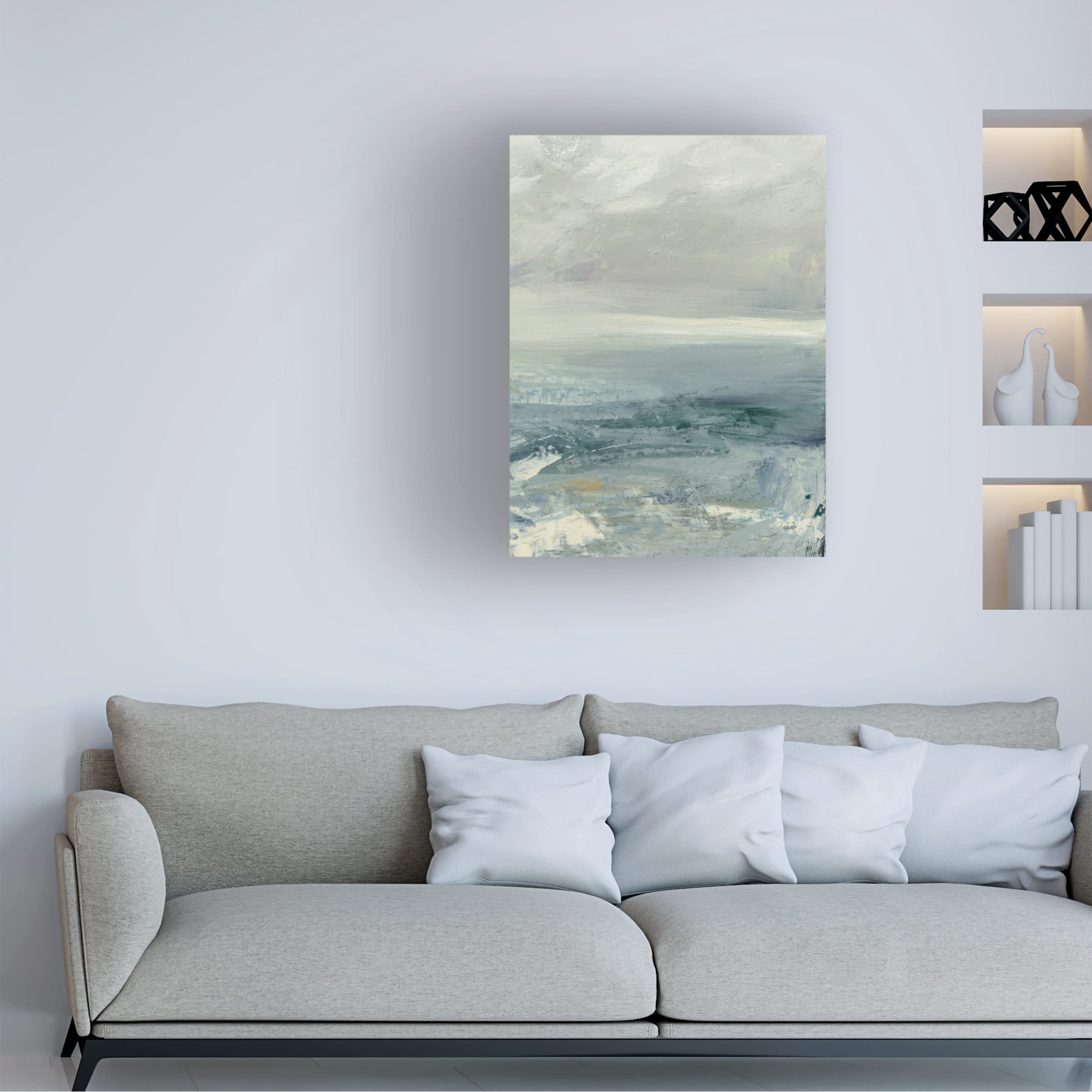 Julia Purinton 'Waves III' Canvas Wall Art Print - Ocean Wave Painting for Living Room, Bedroom & Office Decor