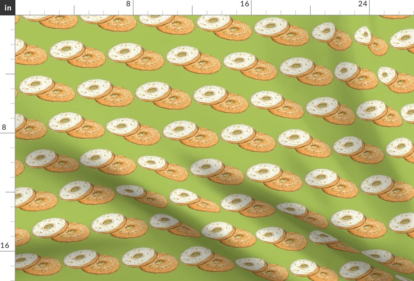 Breakfast Foods Coffee Time Baking Kitchen Decor Printed Velvet Fabric - Spoonflower Upholstery & Apparel Fabric Fat Quarter for DIY Home Decor, Cushions, Curtains & Table Runners