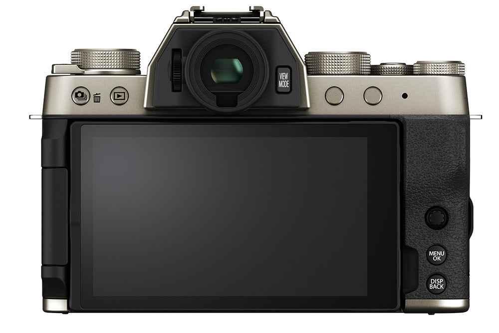 FUJIFILM X-T200 Mirrorless Digital Camera with XC15-45mm Lens Kit (Gold) - Perfect for Travel Photography & Vlogging