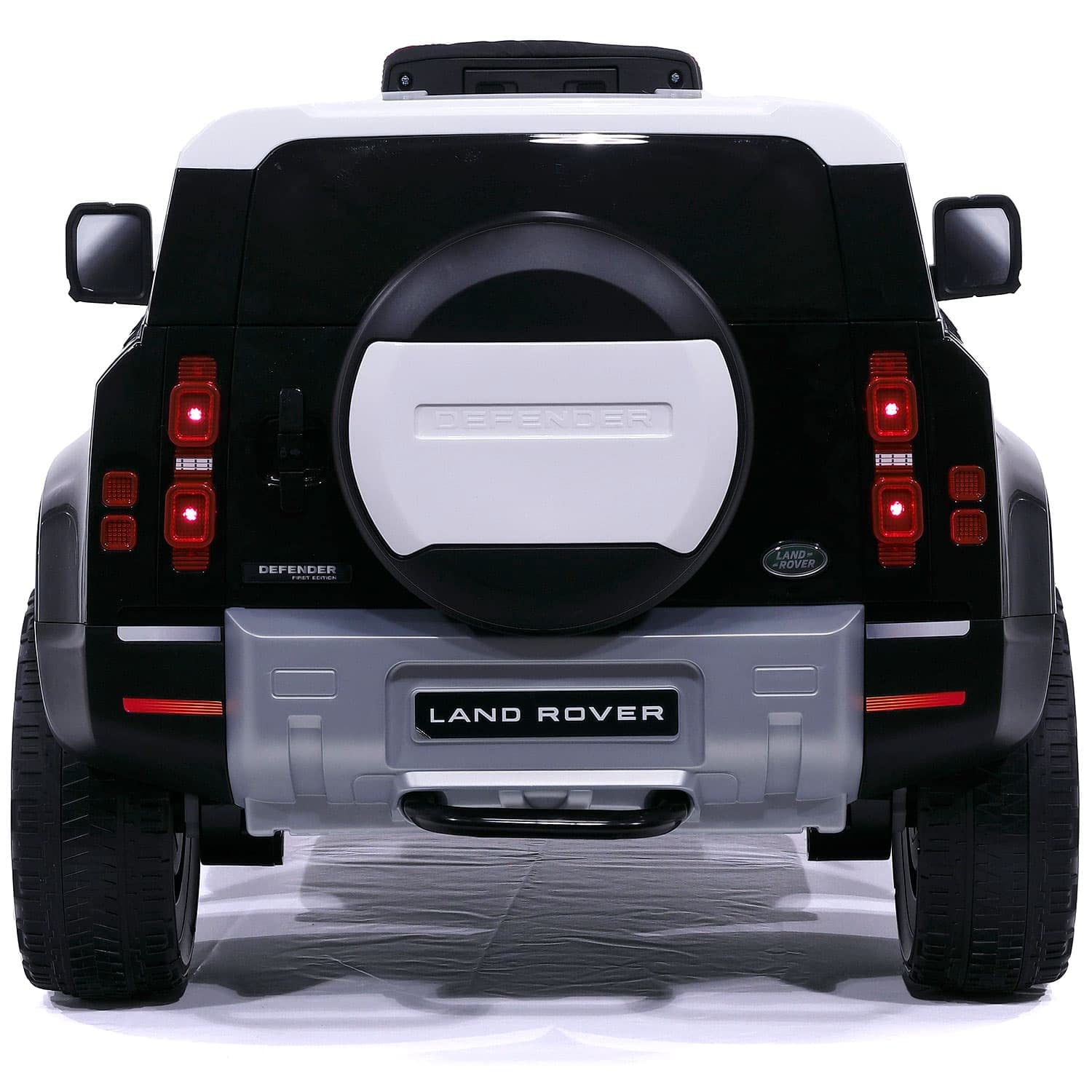 Modern Kids Land Rover Defender 12V Electric Ride-On Car with Remote Control, MP3/USB Music Player, Leather Seat & LED Lights - Black | Off-Road Adventure Toy for Boys & Girls | Perfect for Outdoor Play, Birthday Gifts & Backyard Fun