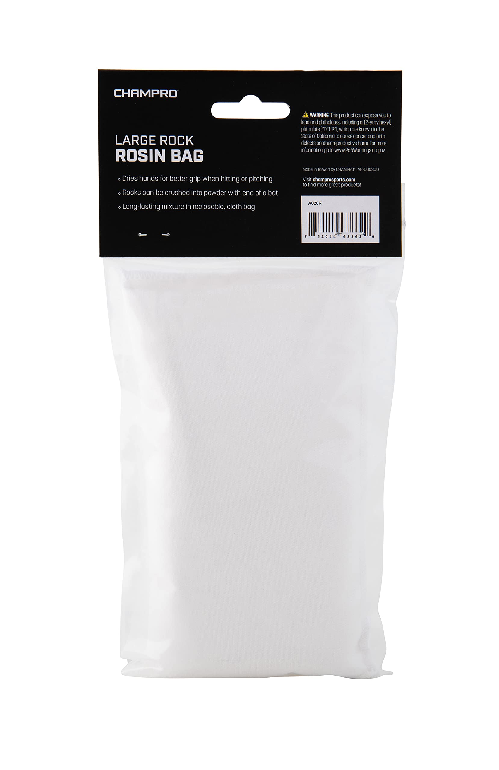 Champro Rock Rosin Bag - Pack of 12 for Baseball, Softball & Gymnastics - Non-Slip Grip Enhancer for Better Performance