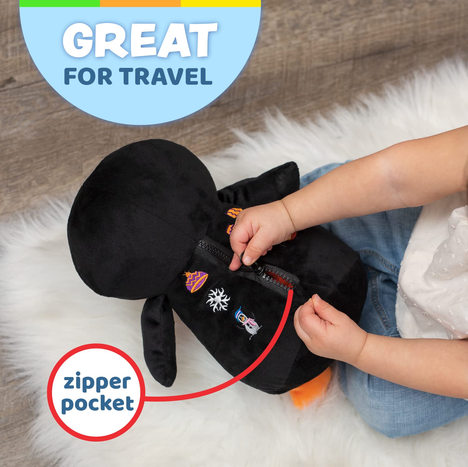 Buckle Toys - Blu Whale & Blizzard Penguin Ocean Buddies Bundle | Sensory Fidget Toys for Kids with Autism & ADHD | Perfect for Travel, Classroom & Stress Relief