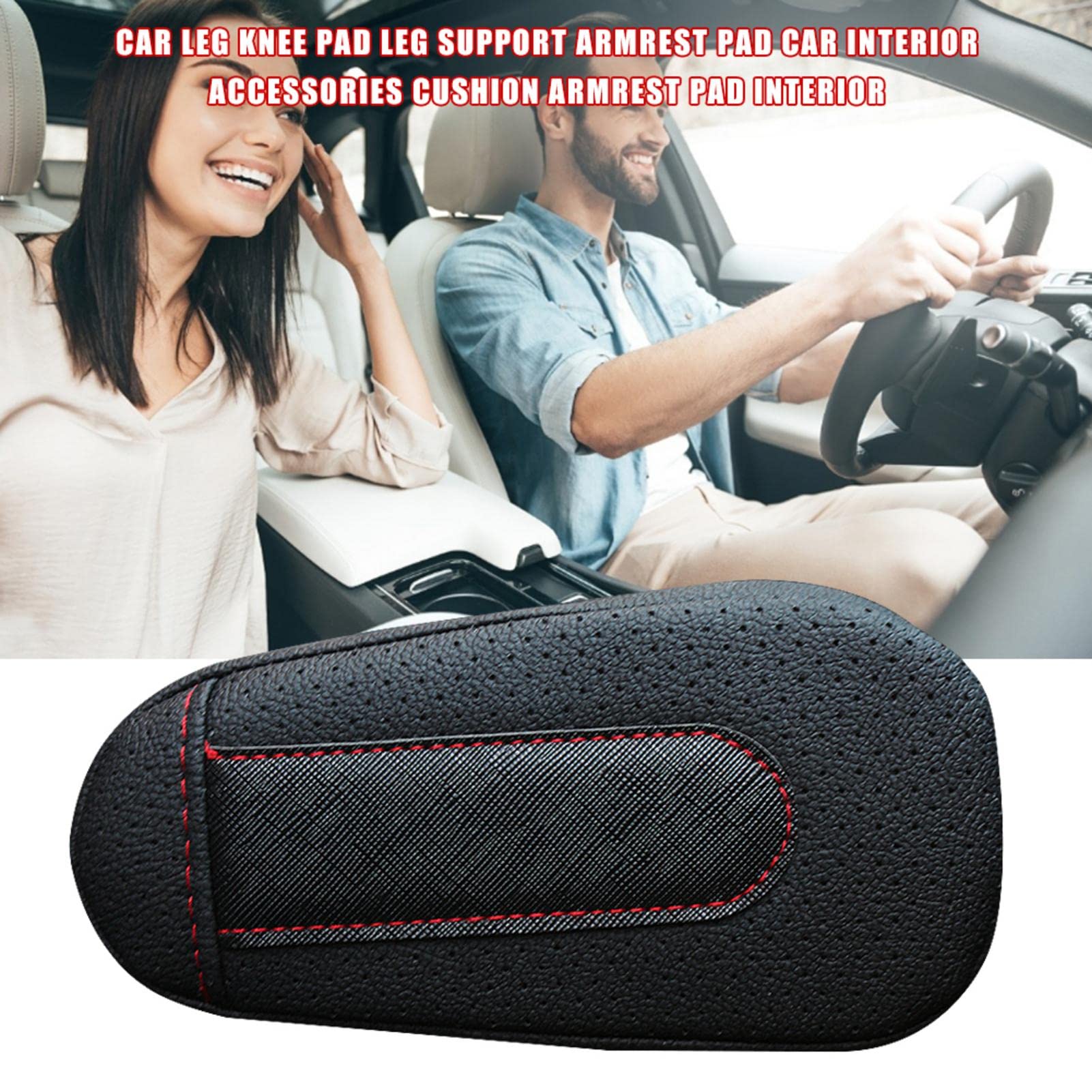 Comfortable Car Leg Cushion & Knee Support Pillow - Soft Cotton Armrest Pad for Driving Comfort | Car Interior Accessories for Long Trips, Commuting & Road Trips