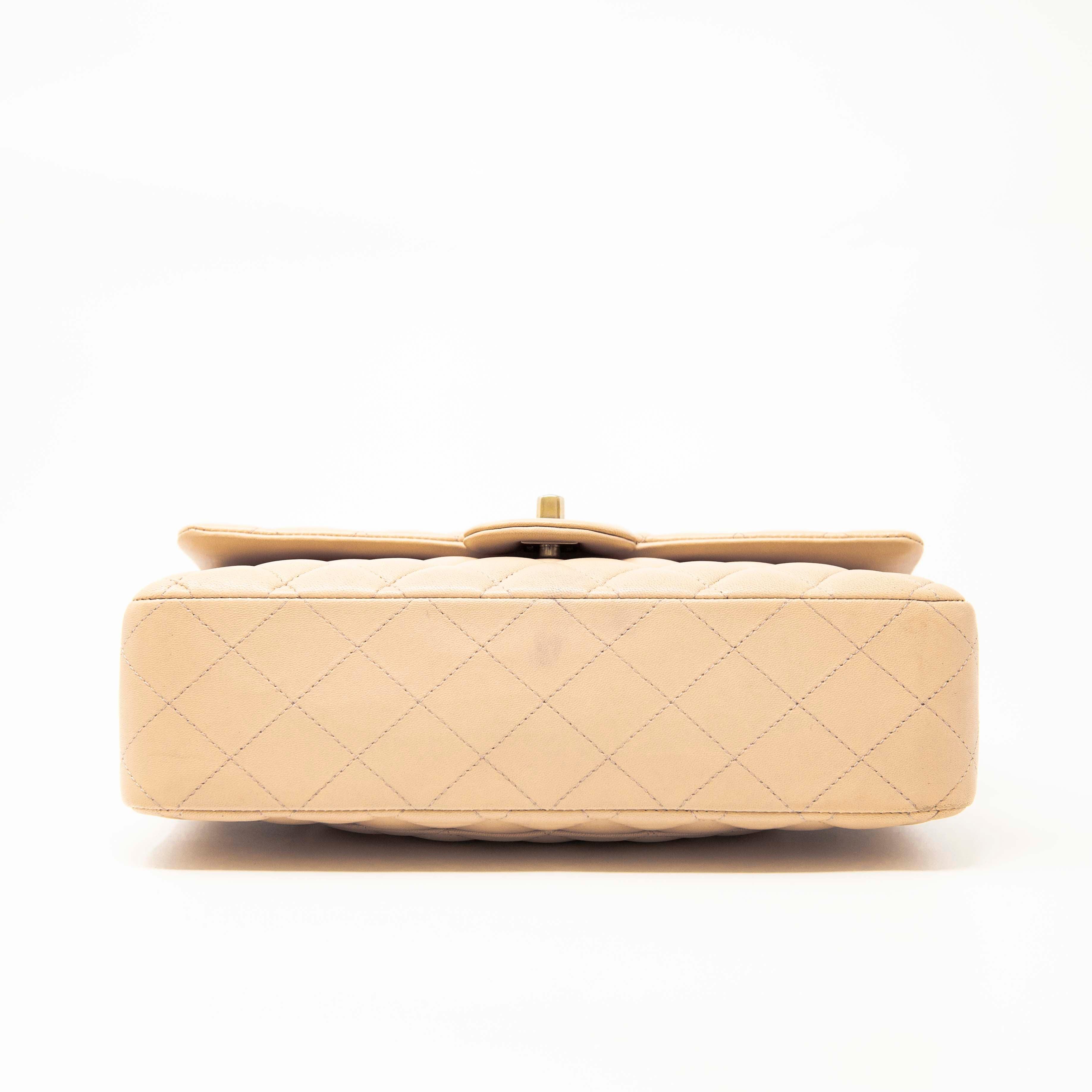 Chanel Beige Medium Classic Flap Bag - Timeless Luxury Handbag for Women | Perfect for Work, Evening Events & Everyday Elegance