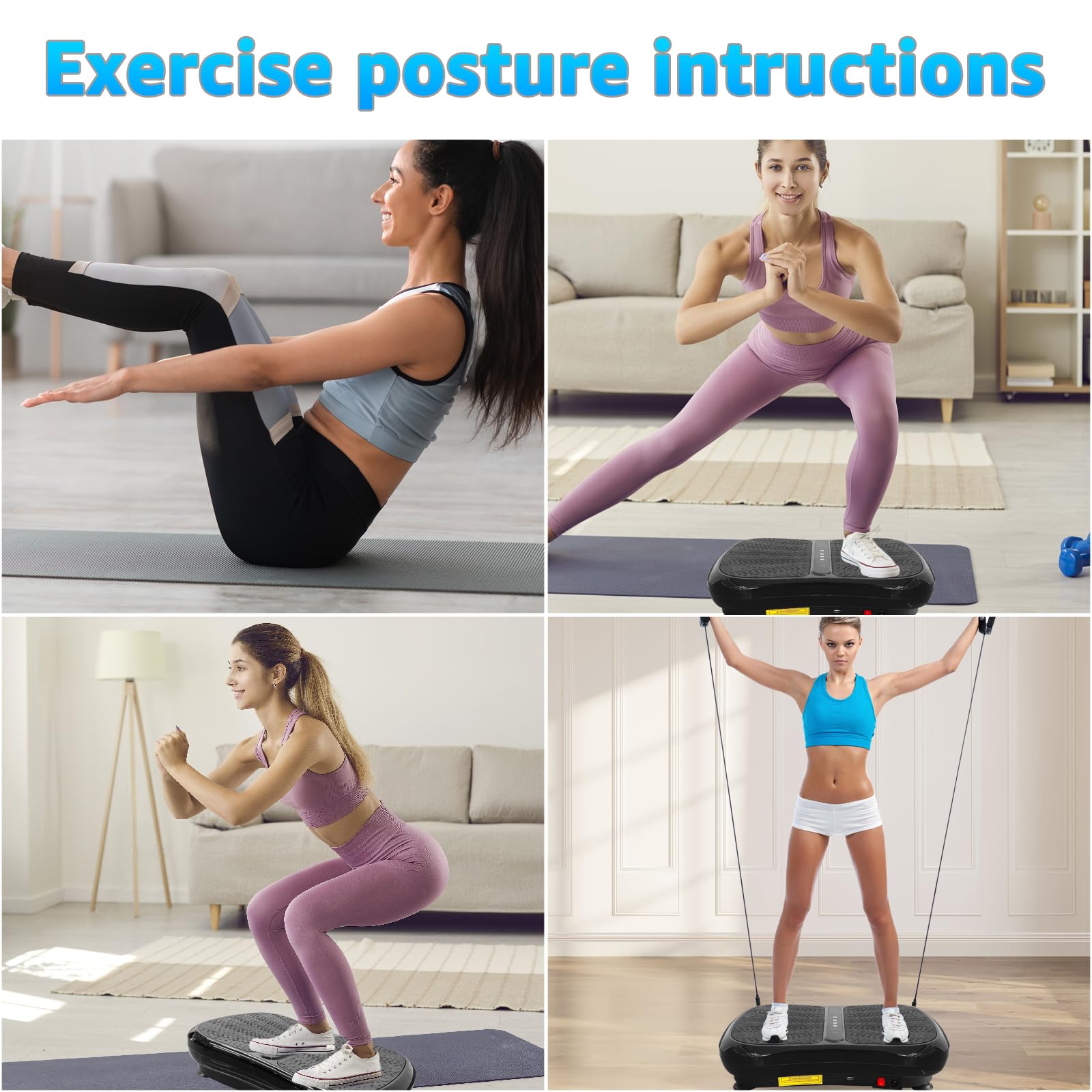 99 Levels 330LBS Mini Vibration Plate Exercise Machine - Whole Body Workout Vibration Fitness Platform with Resistance Bands - Home Training Equipment for Weight Loss, Toning & Muscle Recovery - Perfect for Home Gym, Physical Therapy & Post-Workout Recovery (Black)
