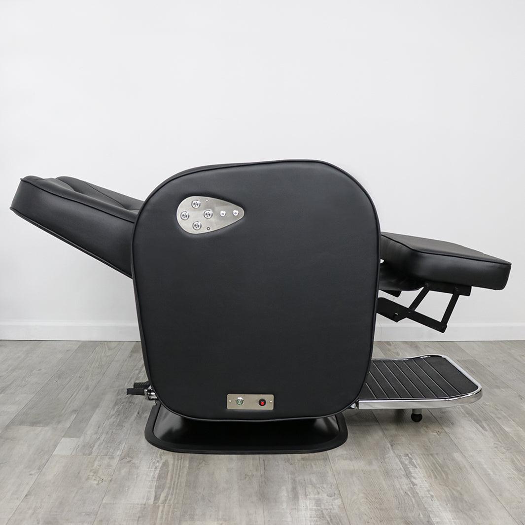 EVANDER Professional Electric Barber Chair for Salon & Home Use - Adjustable Hydraulic Styling Chair with Smooth Recline & Swivel - Perfect for Haircuts, Shaves & Styling