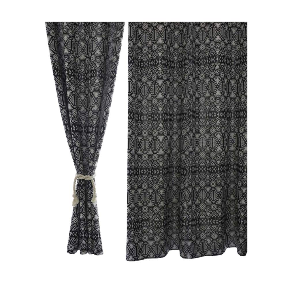 VOSAREA Blackout Curtains for Windows - Thermal Insulated Double Layer Modern Drapes for Living Room & Bedroom - Perfect for Home Theater, Nursery & Light Sleepers
