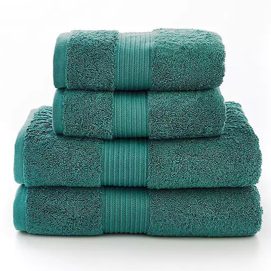 Premium Pima Cotton Bath Towel Set - 650 GSM Ultra Soft & Absorbent - Eco-Friendly Sea Grass Color - Perfect for Spa, Bathroom & Beach Use