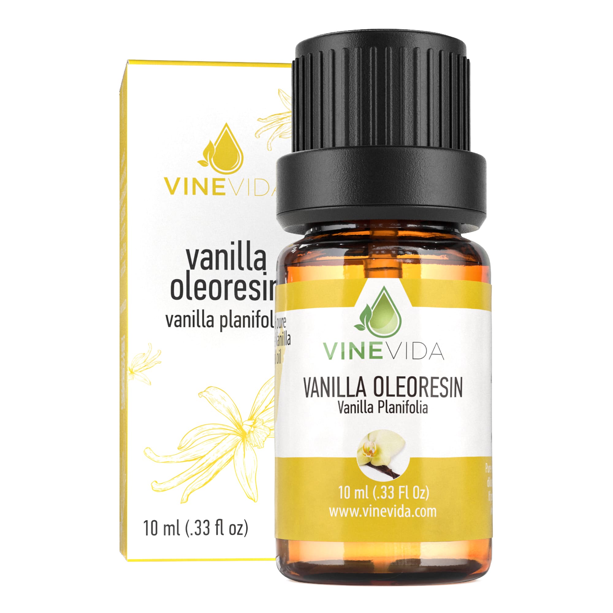 Pure Vanilla Essential Oil (Oleoresin) - 100% Natural Aromatherapy Oil for Relaxation & Stress Relief - Perfect for Diffusers, Massage & DIY Skincare