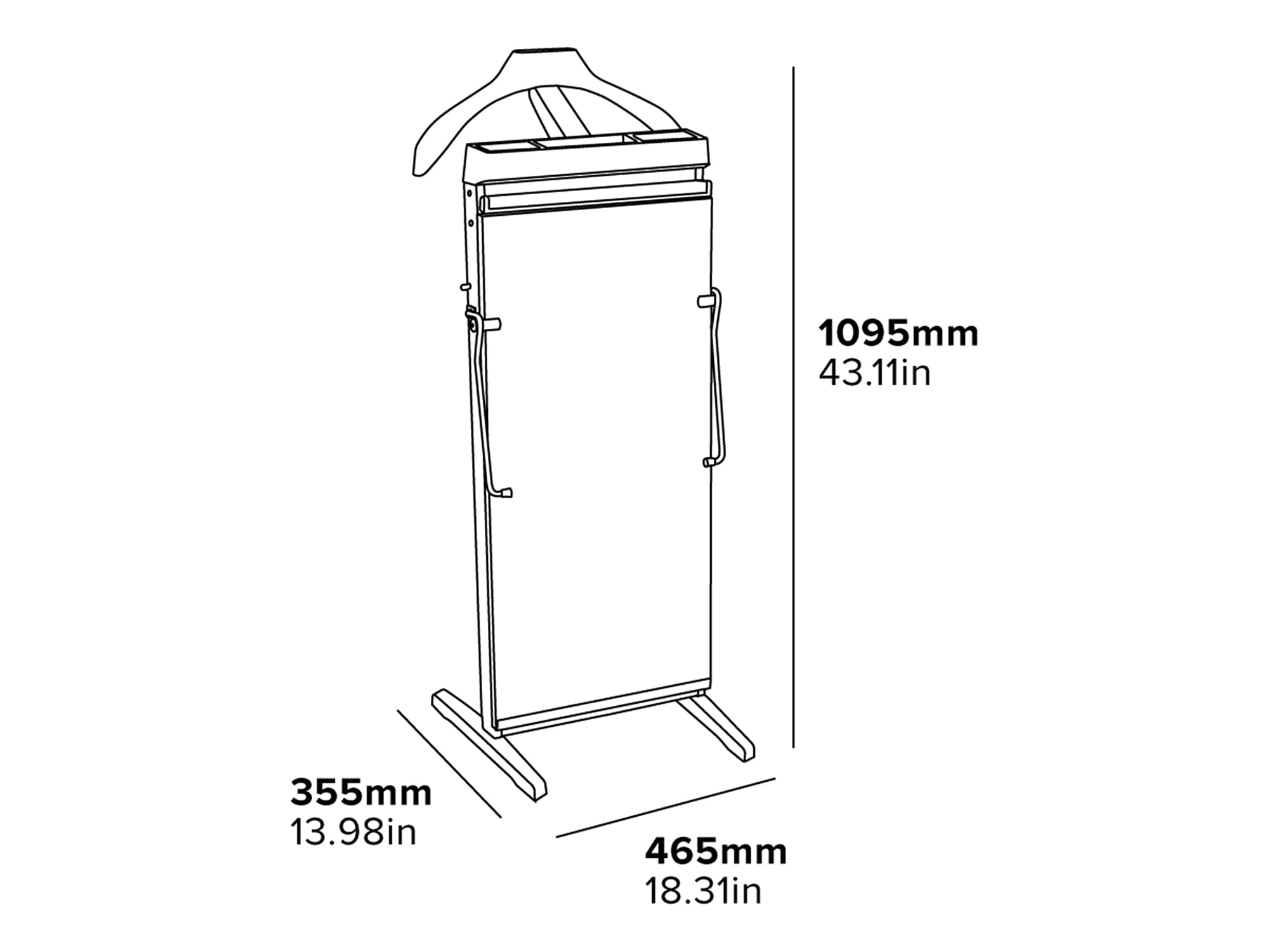 Corby 3300 White Pants Press - Professional Garment Steamer for Wrinkle-Free Trousers - Perfect for Home, Office & Travel Use
