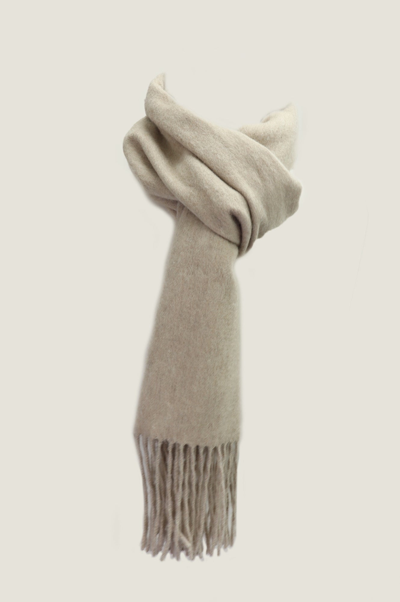 Soft Cream Wool Scarf for Women - Warm Winter Fashion Accessory - Perfect for Cold Weather, Outdoor Activities & Holiday Gifts