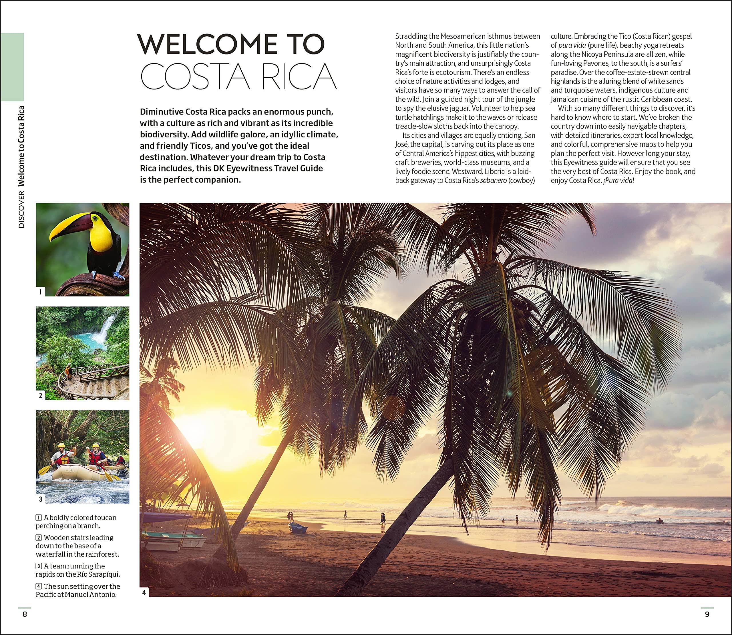 DK Eyewitness Costa Rica Travel Guide - Explore Rainforests, Beaches & Wildlife | Perfect for Adventure & Eco-Tourism Vacations