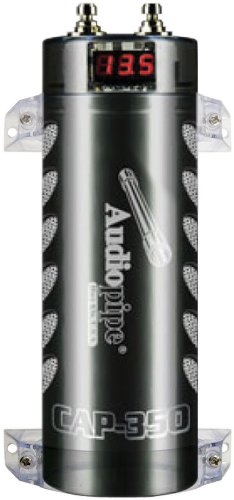 Audiopipe 3.5 Farad Car Audio Power Capacitor - High Performance Digital Capacitor for Car Stereo System & Subwoofer Amplifier - Perfect for Bass Boost & Voltage Stabilization in Vehicles