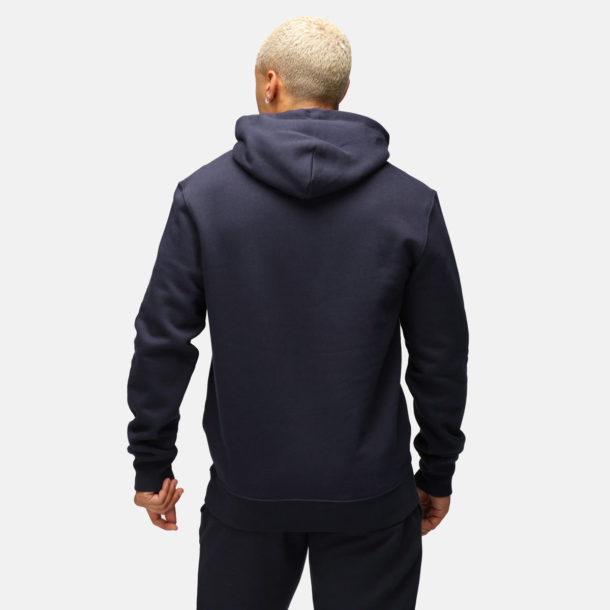 Premium TKB Men's Navy Blue Organic Cotton Hoodie - Soft & Comfortable Pullover for Casual Wear, Gym, and Outdoor Activities