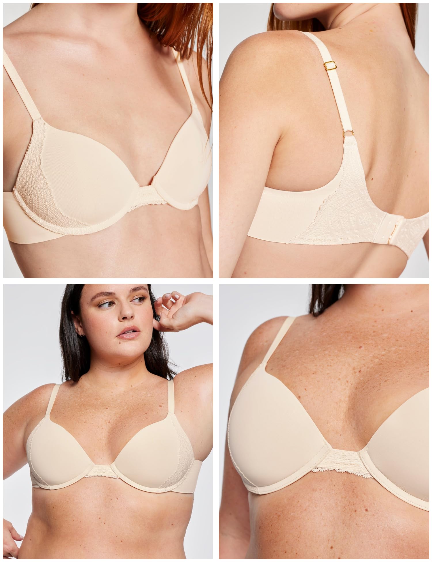 Lift Up Push Up Bra for Women - Lace Underwire Bra with Zero Gaps & Silky Fabric (30A-40B) | Perfect for Date Nights, Special Occasions & Everyday Confidence Boost