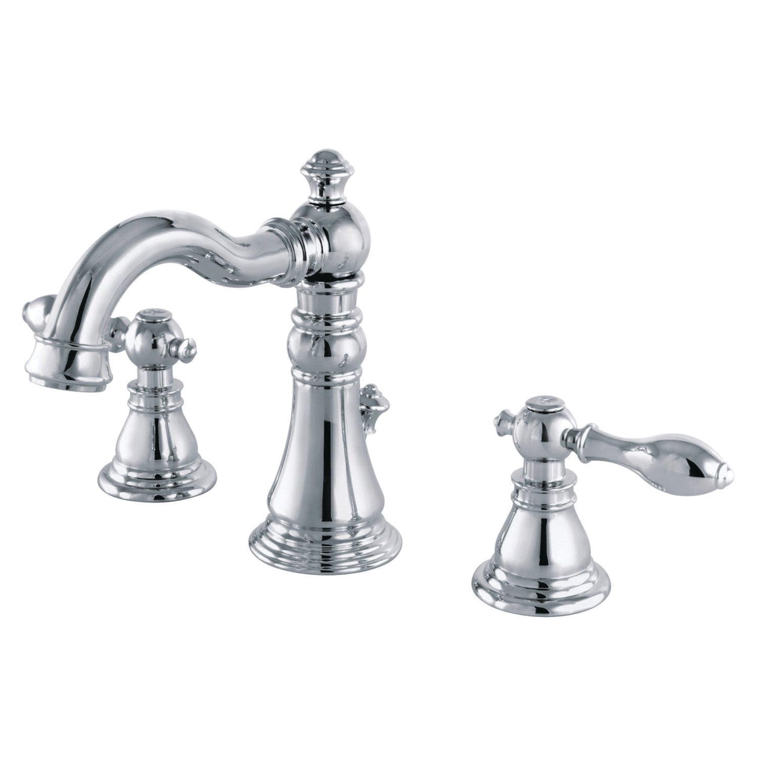 American Classic FSC1971ACL 3-Hole Widespread Bathroom Faucet with Pop-Up Drain - Polished Chrome Finish - Perfect for Modern Bathroom Renovations & Vanity Upgrades