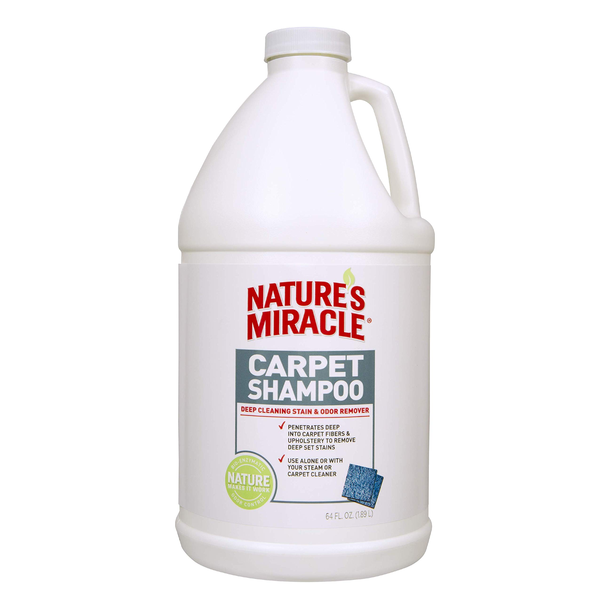 Nature's Miracle Carpet Shampoo - Deep Cleaning Stain & Odor Eliminator for Pets | Safe for Carpets, Rugs & Upholstery | Ideal for Pet Accidents, Spills & Everyday Cleaning