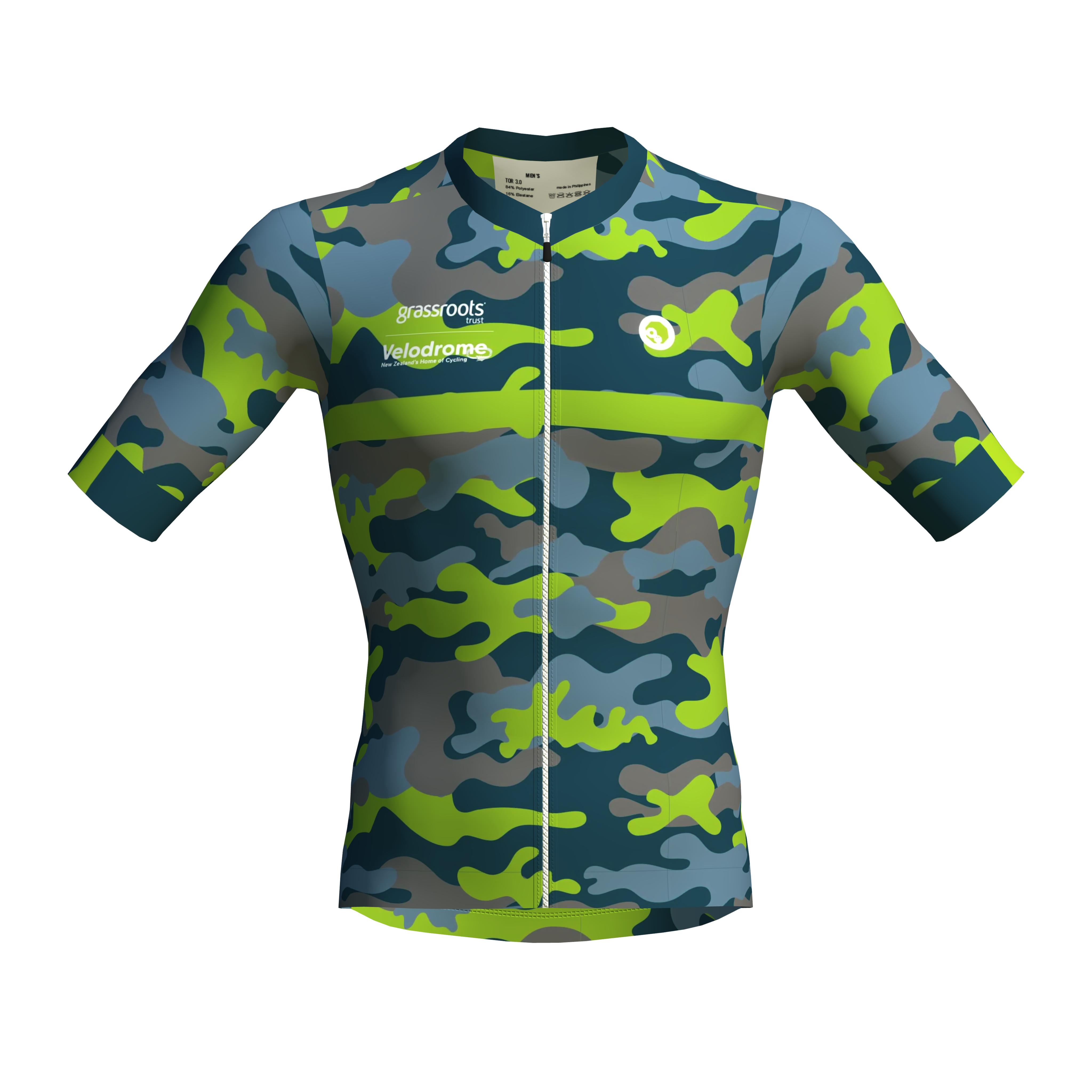 Camo Grassroots Velodrome Jersey - Cycling Performance Shirt for Men & Women - Perfect for Road Racing, Training & Outdoor Sports