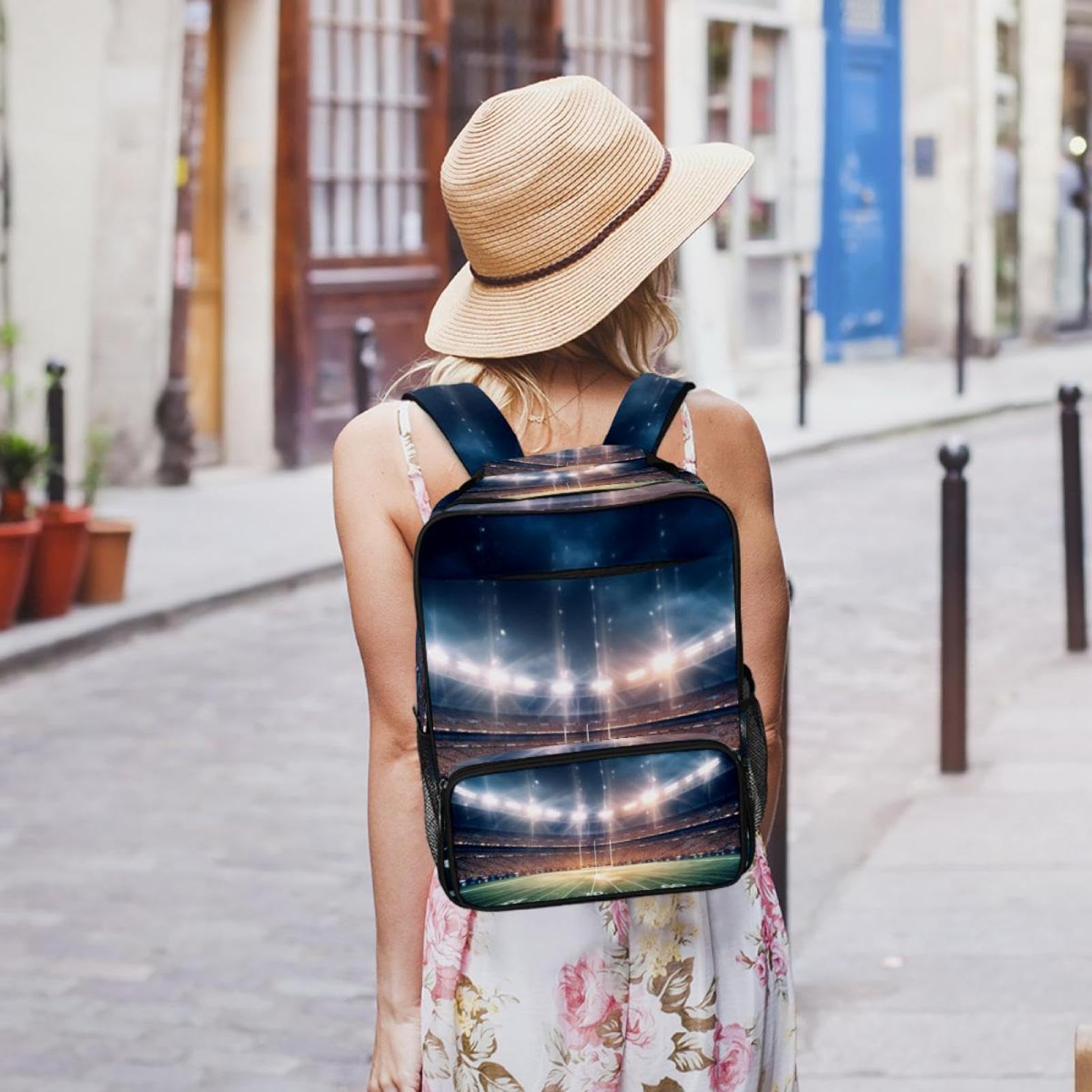 Lightweight Travel Backpack - Small Carry On Backpack for Men & Women - Perfect for American Football & Soccer Games, Airplane, Commuting & Outdoor Adventures