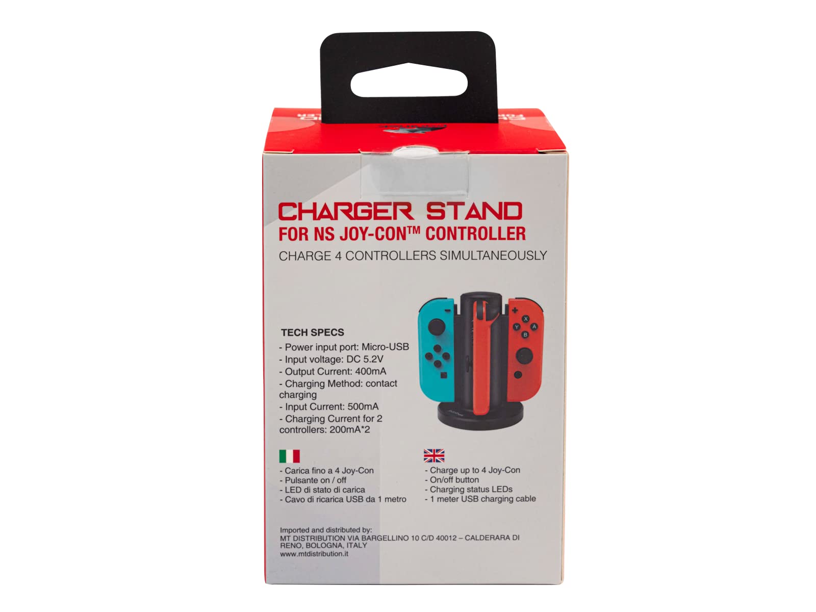 Nintendo Switch Joycon Charger Station - Fast Charging Dock for Switch Controllers | Perfect for Gaming at Home or On-The-Go