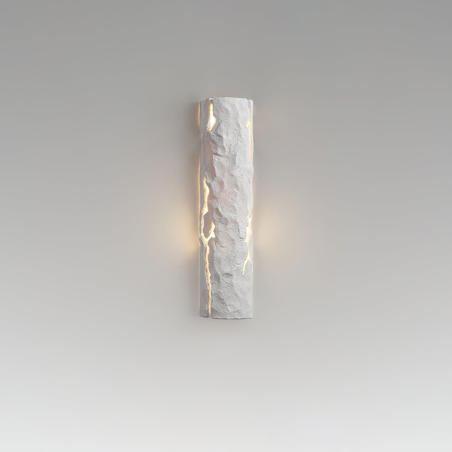 Broken Bark Wall Light - Rustic Wooden Sconce for Indoor & Outdoor Decor - Perfect for Living Room, Bedroom, Patio, and Garden Lighting