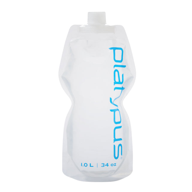 2020 Soft Collapsible Water Bottle 1L/1 Liter with Custom Logo - BPA-Free PP Material for Hiking, Camping & Outdoor Activities