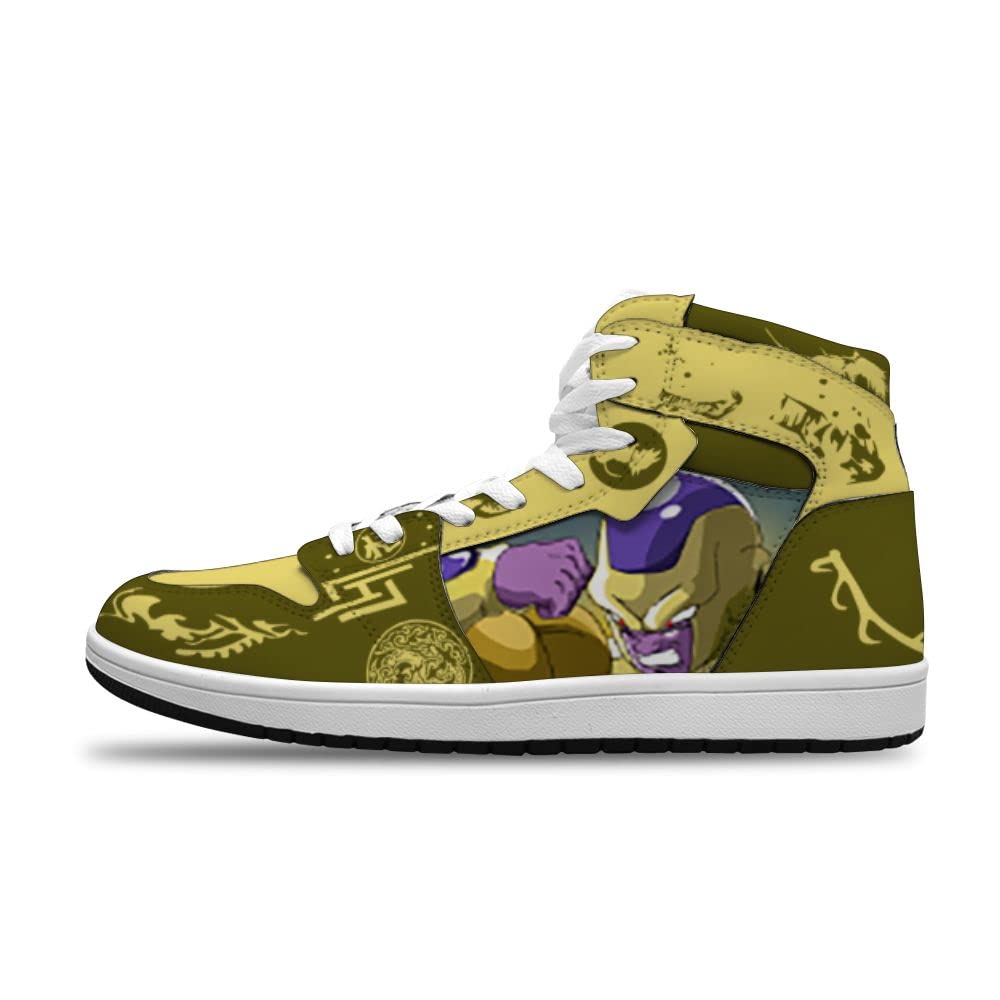 NINGDHUAIX Custom Anime Saiyan Basketball Shoes for Men & Women - Lightweight Sports Sneakers for Running, Gym, and Casual Wear - Dragon Ball Z Inspired Fashion Footwear