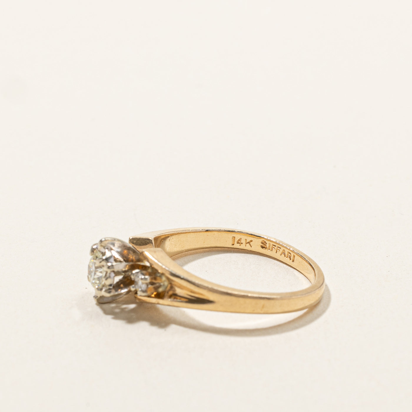 0.26ctw Three Stone Diamond Engagement Ring - Size 5.75 | Durable 14K White Gold Wedding Band for Women | Perfect for Proposals, Anniversaries & Special Occasions
